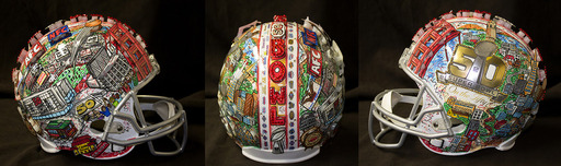 Fazzino Art Fazzino Art NFL: Super Bowl 50 Helmet (Full Size)